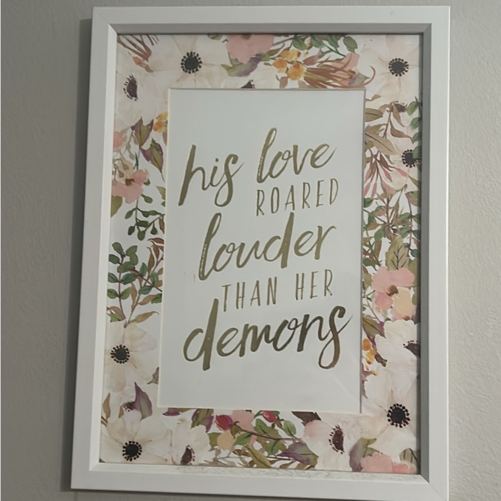 Floral Inspirational Wall Art